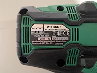 Accu slagmoeraanzetter, hikoki, wr 36df, (incl. hsc koffer) - afbeelding 4 van  5