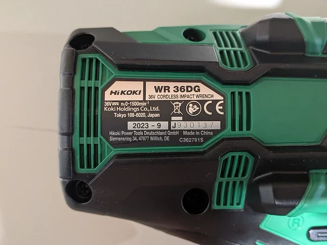 Accu slagmoeraanzetter, hikoki, wr 36dg, (incl. hsc koffer) - afbeelding 4 van  5