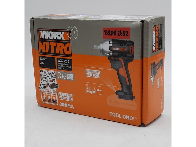 Accu slagmoersleutel, worx, wx272.9 - afbeelding 2 van  5