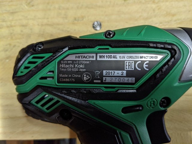 Accu slagschroevendraaier, hitachi, wh10dal - afbeelding 4 van  6