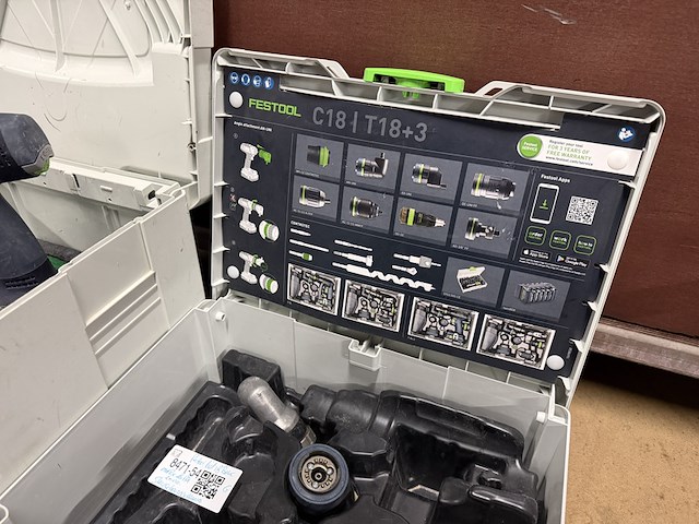 Accu slagschroevendraaier met 2x systainer en accessoires festool, tid 18 - afbeelding 4 van  13