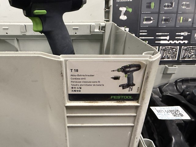 Accu slagschroevendraaier met 2x systainer en accessoires festool, tid 18 - afbeelding 9 van  13