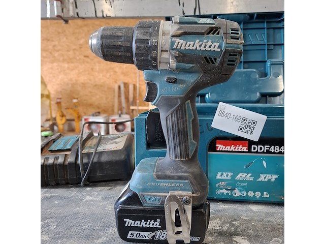 Accu slagschroevendraaier met boormachine makita, ddf484, bouwjaar o.a. 2023 - afbeelding 2 van  9