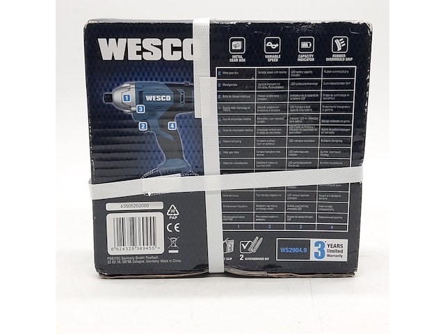 Accu slagschroevendraaier, wesco, ws2904.9 - afbeelding 3 van  3