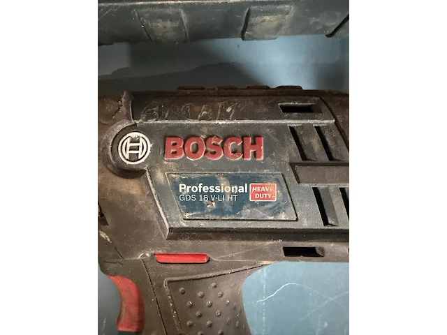 Accu slagsleutel, bosch, gds 18 v-li ht, blauw/zwart - afbeelding 1 van  1