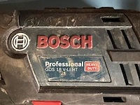 Accu slagsleutel, bosch, gds 18 v-li ht, blauw/zwart