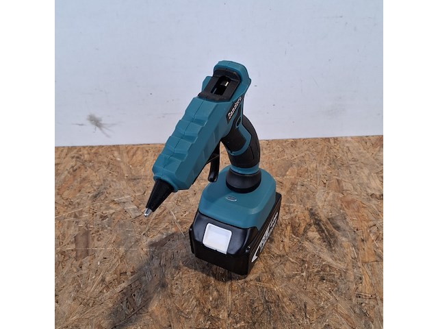 Accu smeltpistool voor hete lijm, blauw - afbeelding 2 van  9