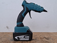 Accu smeltpistool voor hete lijm, blauw - afbeelding 4 van  9