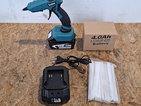 Accu smeltpistool voor hete lijm, blauw - afbeelding 6 van  9
