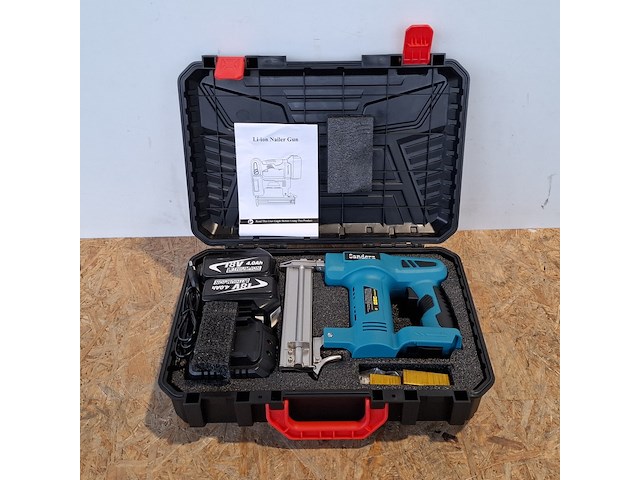 Accu spijkermachine, sanderz, f32/k425, blauw - afbeelding 2 van  13