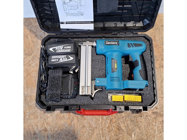 Accu spijkermachine, sanderz, f32/k425, blauw - afbeelding 3 van  13