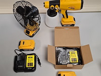 Accu spuitpistool en ventilator 8 inch, geel - afbeelding 3 van  14