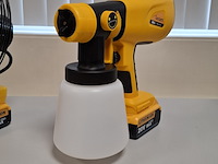 Accu spuitpistool en ventilator 8 inch, geel - afbeelding 8 van  14