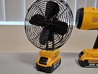 Accu spuitpistool en ventilator 8 inch, geel - afbeelding 11 van  14