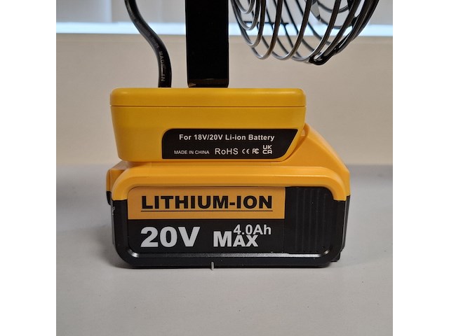 Accu spuitpistool en ventilator 8 inch, geel - afbeelding 14 van  14