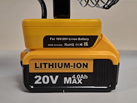 Accu spuitpistool en ventilator 8 inch, geel - afbeelding 14 van  14