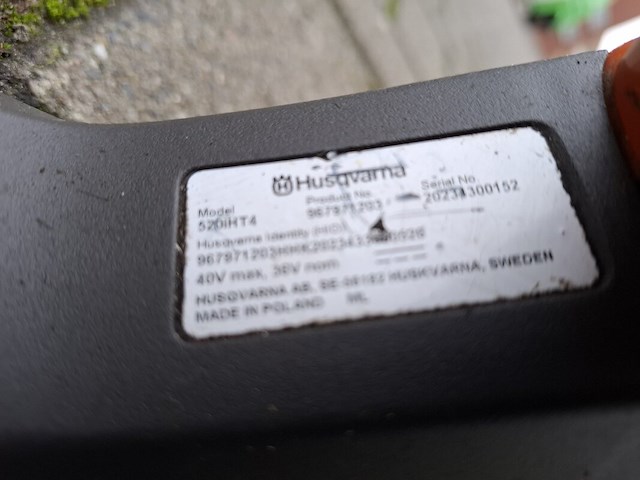 Accu stokheggenschaar, husqvarna, 520i ht4 - afbeelding 6 van  7