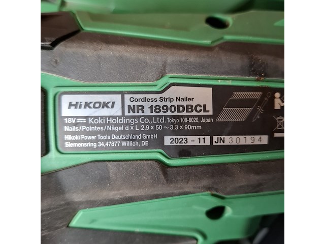 Accu tacker hikoki, nr1890 dbcl, bouwjaar 2023 - afbeelding 5 van  7