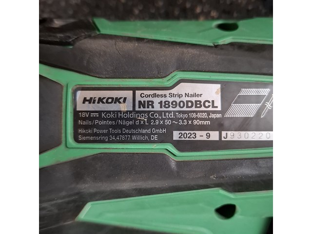 Accu tacker hikoki, nr1890 dbcl, bouwjaar 2023 - afbeelding 4 van  7