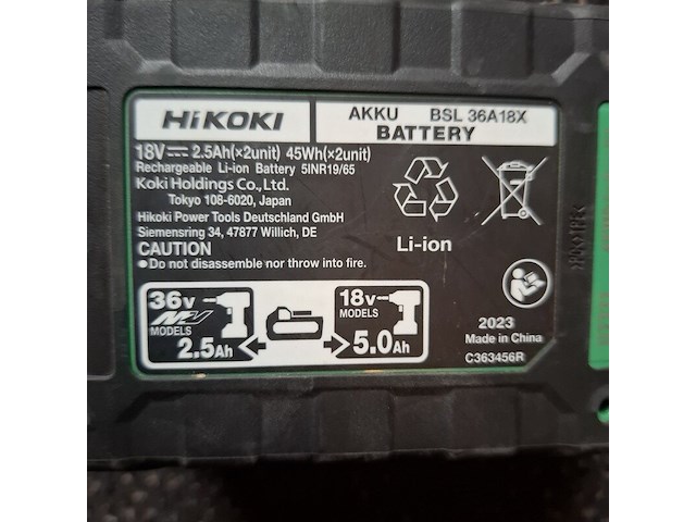 Accu tacker hikoki, nr1890 dbcl, bouwjaar 2023 - afbeelding 7 van  7