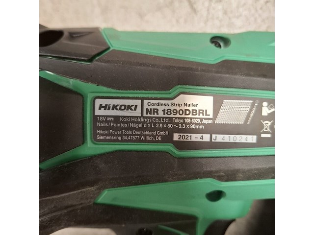 Accu tacker hikoki, nr1890dbrl, bouwjaar 2021 - afbeelding 3 van  4