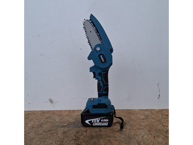 Accu takkenzaag 4 inch, blauw - afbeelding 1 van  9