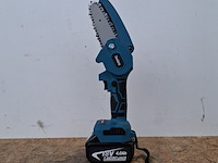 Accu takkenzaag 4 inch, blauw - afbeelding 1 van  9