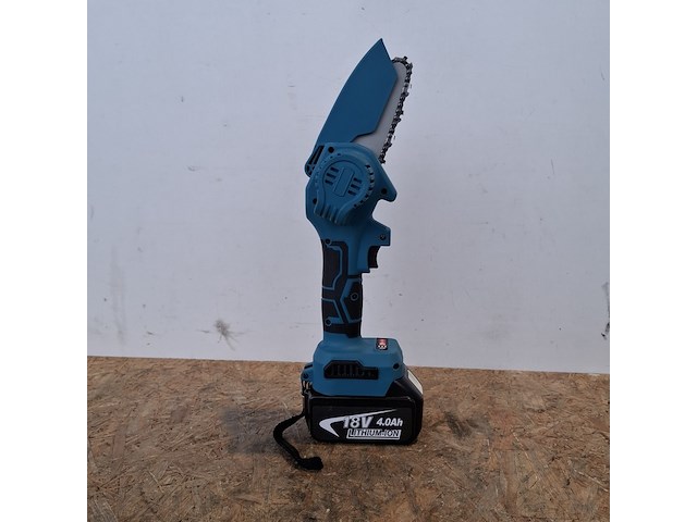 Accu takkenzaag 4 inch, blauw - afbeelding 4 van  9