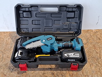 Accu takkenzaag 4 inch, blauw - afbeelding 7 van  9
