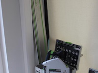 Accu valzaag festool tsc 55 k met geleider 140 cm en enkele accessoires in systainer. zonder accu - afbeelding 2 van  4