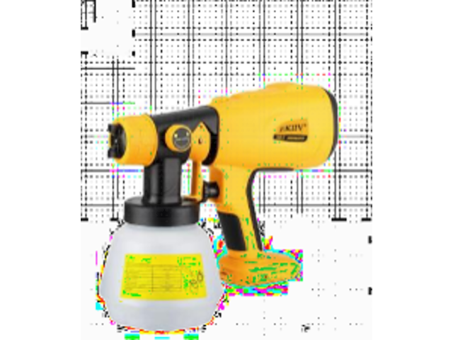 Accu verfspuit | 20v sanderz, geel, 2025 - afbeelding 1 van  2