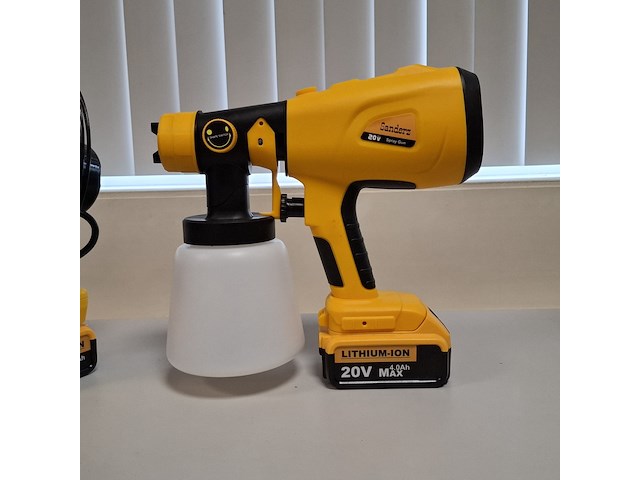 Accu verfspuit | 20v, sanderz, geel, 2025 - afbeelding 1 van  5