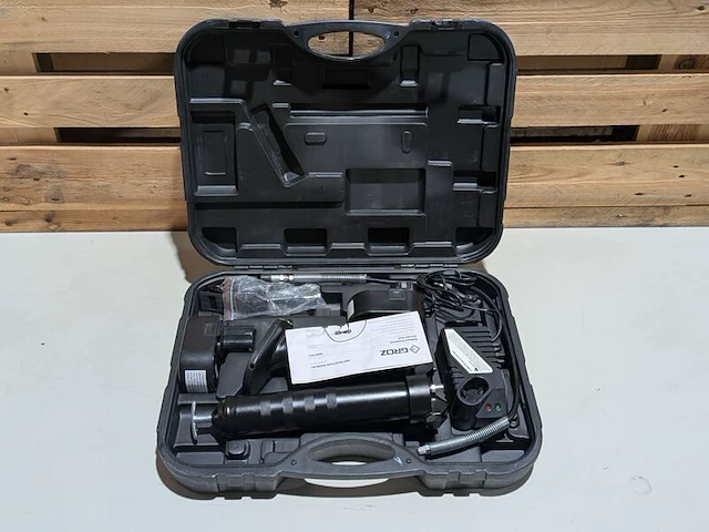 Accu vetspuit, groz, battery powered grease gun 18.5v - afbeelding 2 van  6