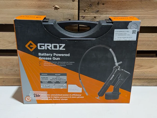 Accu vetspuit, groz, battery powered grease gun 18.5v - afbeelding 5 van  6