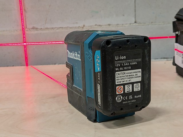 Accu zelfnivellerende kruislijnlaser, makita, sk105d, 2022 - afbeelding 11 van  13