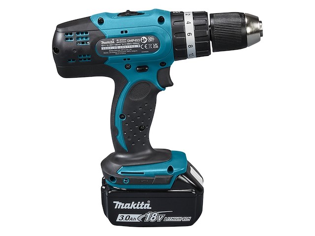 Accuboormachine set 18v makita, ddf453rfe - afbeelding 3 van  4