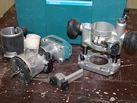 Accubovenfreesbody makita dfe50 met diverse accessoires in mbox. - afbeelding 1 van  3