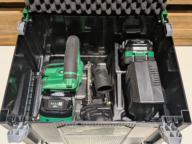 Accucirkelzaag, hikoki, c 3606dum, (incl. hsc koffer, accu's en acculader) - afbeelding 3 van  5