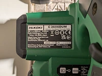 Accucirkelzaag, hikoki, c 3606dum, (incl. hsc koffer, accu's en acculader) - afbeelding 4 van  5