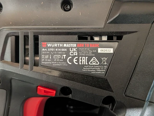 Accuklopboormachine, würth, abh 18 basic - afbeelding 4 van  6