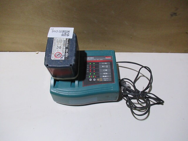 Acculader + accu makita, dc24sc/bh2433 - afbeelding 2 van  2