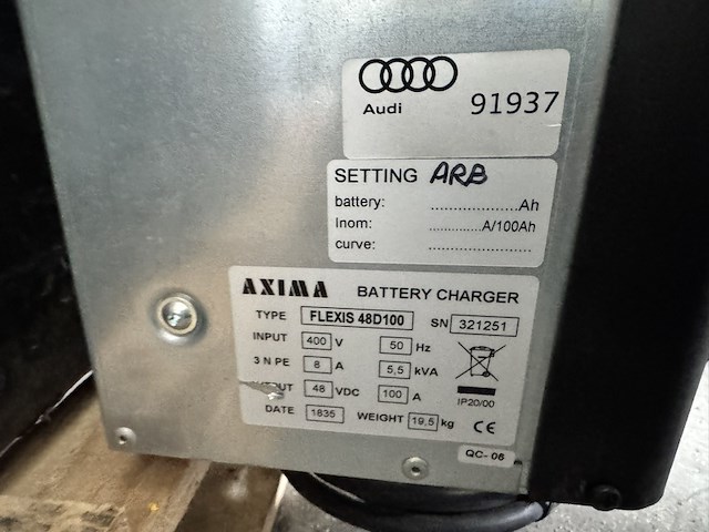 Acculader, axima, flexis 48d100, zwart - afbeelding 3 van  4