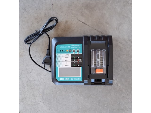 Acculader, dc18rf | 18/14.4v 6.5a - afbeelding 1 van  4
