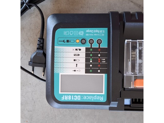 Acculader, dc18rf | 18/14.4v 6.5a - afbeelding 2 van  4