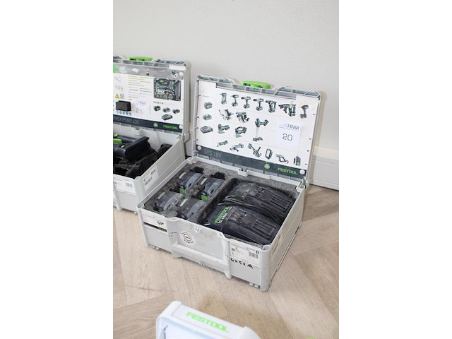Accupack festool sys18v 4x5,0/tcl6 duo met vier accu's en dubbel lader - afbeelding 2 van  4