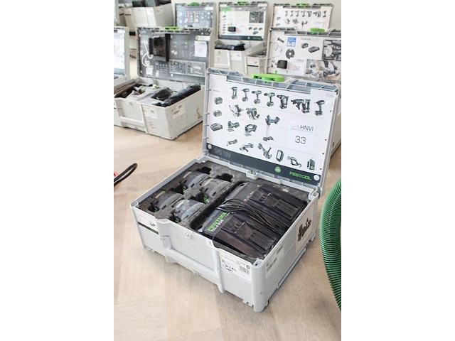 Accupack festool sys18v 4x5,0/tcl6 duo met vier accu's en dubbel lader - afbeelding 2 van  4