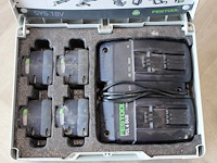 Accupack festool sys18v 4x5,0/tcl6 duo met vier accu's en dubbel lader - afbeelding 3 van  4