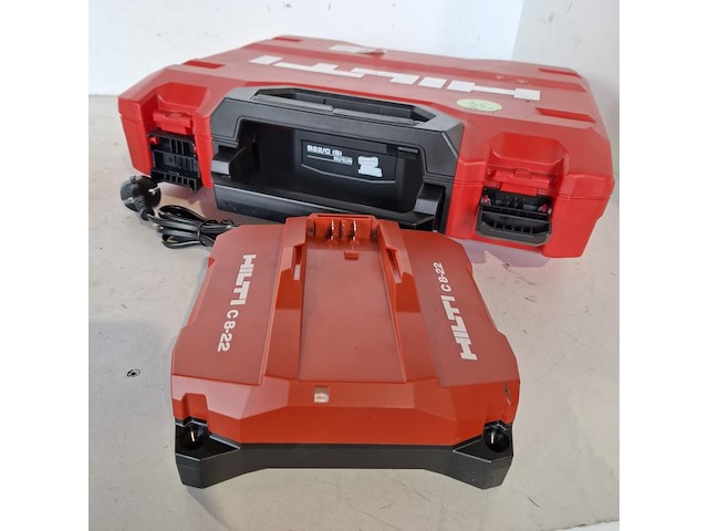 Accupakket 2x12.0ah/22v accu 1x lader hilti hilti, bouwjaar 2024 - afbeelding 5 van  5