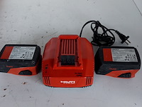 Accupakket | 2x4,0ah/22v accu 1x lader, hilti, 2021 - afbeelding 2 van  9