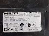 Accupakket | 2x4,0ah/22v accu 1x lader, hilti, 2021 - afbeelding 8 van  9